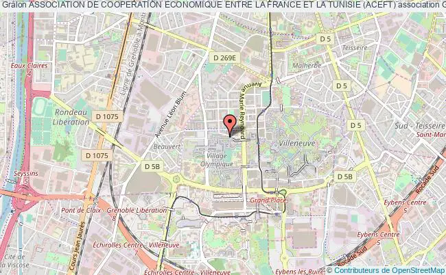 plan association Association De Cooperation Economique Entre La France Et La Tunisie (aceft) Grenoble