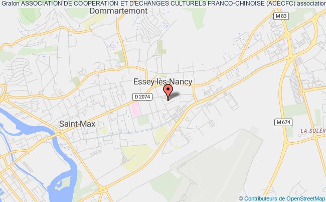 plan association Association De Cooperation Et D'echanges Culturels Franco-chinoise (acecfc) Essey-lès-Nancy