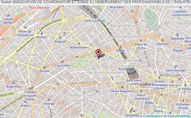 plan association Association De Coordination Et D'aide A L'hebergement Des Professionnels De L'industrie (acahpi) PARIS