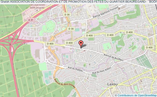 plan association Association De Coordination Et De Promotion Des Fetes Du Quartier Beauregard-   Boufflers - Buthegnemont Nancy