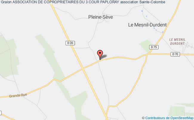plan association Association De Coproprietaires Du 3 Cour Paploray Sainte-Colombe