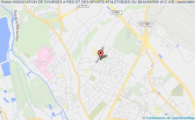 plan association Association De Courses A Pied Et Des Sports Athletiques Du Beauvaisis (a.c.a.b.) Beauvais