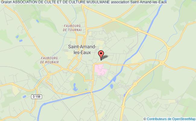 plan association Association De Culte Et De Culture Musulmane Saint-Amand-les-Eaux