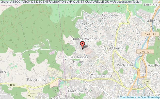 plan association Association De Decentralisation Lyrique Et Culturelle Du Var Toulon