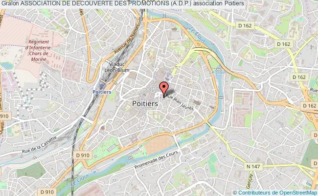 plan association Association De Decouverte Des Promotions (a.d.p.) Poitiers