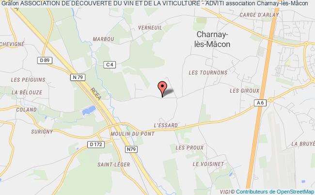 plan association Association De DÉcouverte Du Vin Et De La Viticulture - Adviti Charnay-lès-Mâcon