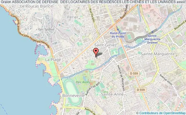 plan association Association De Defense  Des Locataires Des Residences Les Chenes Et Les Lavandes Marseille