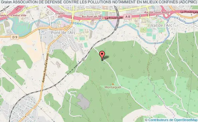 plan association Association De DÉfense Contre Les Pollutions Notamment En Milieux Confines (adcpmc) Aix-en-Provence
