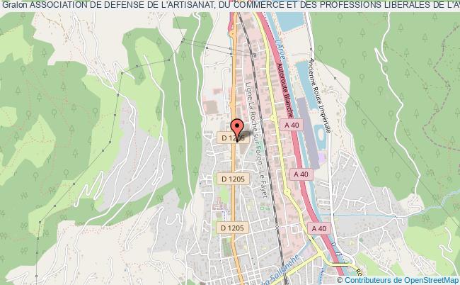 ASSOCIATION DE DEFENSE DE L'ARTISANAT, DU COMMERCE ET DES PROFESSIONS LIBERALES DE L'AVENUE DE GENEVE A SALLANCHES