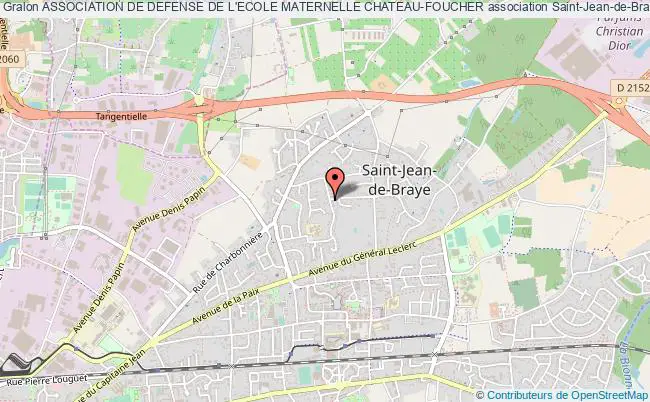 plan association Association De Defense De L'ecole Maternelle Chateau-foucher Saint-Jean-de-Braye