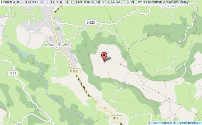 plan association Association De Defense De L'environnement A Arsac En Velay Arsac-en-Velay