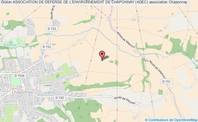 plan association Association De Defense De L'environnement De Chaponnay (adec) Chaponnay