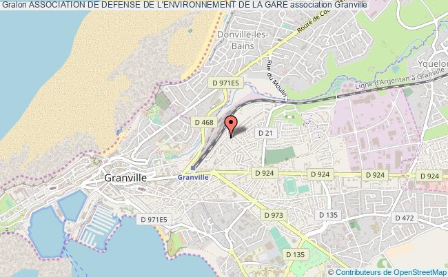 plan association Association De Defense De L'environnement De La Gare Granville