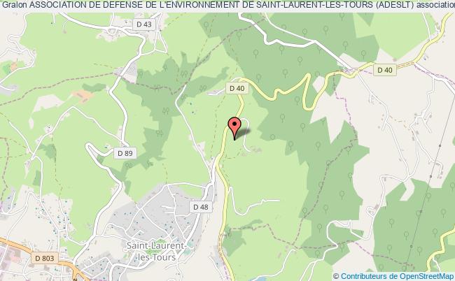 plan association Association De Defense De L'environnement De Saint-laurent-les-tours (adeslt) Saint-Laurent-les-Tours