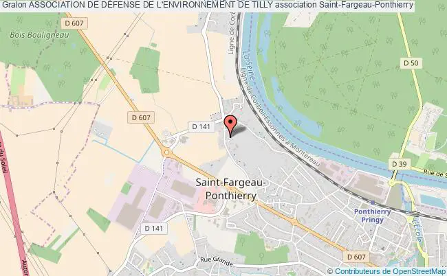 plan association Association De DÉfense De L'environnement De Tilly Saint-Fargeau-Ponthierry