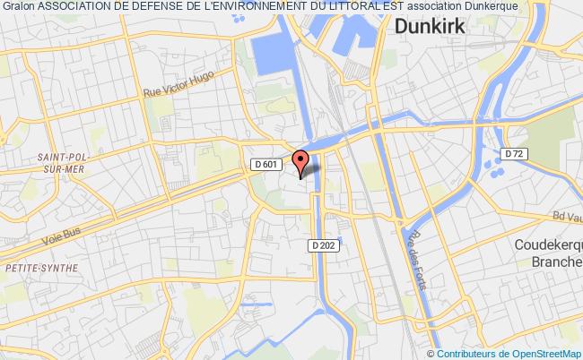 plan association Association De Defense De L'environnement Du Littoral Est Dunkerque