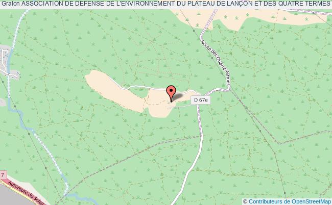 plan association Association De Defense De L'environnement Du Plateau De LanÇon Et Des Quatre Termes  (adeplqt) Lançon-Provence