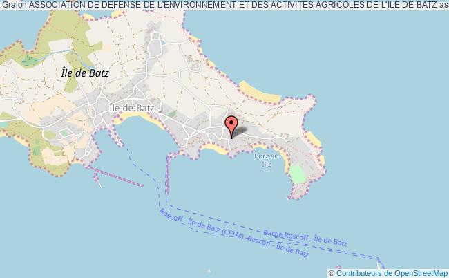 plan association Association De Defense De L'environnement Et Des Activites Agricoles De L'ile De Batz Île-de-Batz