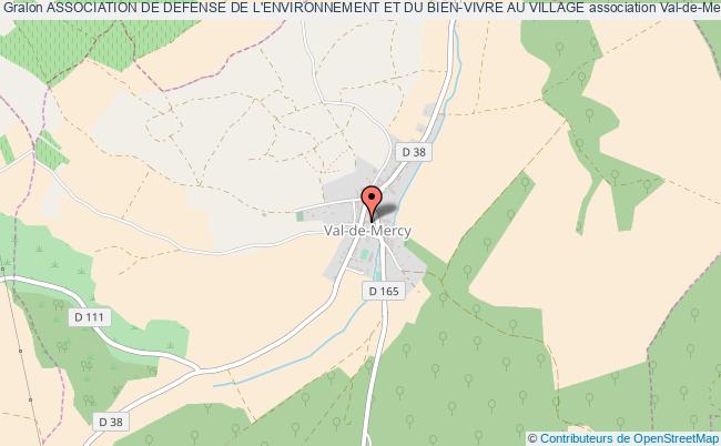 plan association Association De Defense De L'environnement Et Du Bien-vivre Au Village Val-de-Mercy