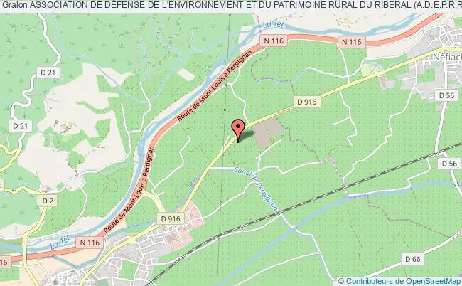 plan association Association De DÉfense De L'environnement Et Du Patrimoine Rural Du Riberal (a.d.e.p.r.ri) Ille-sur-Têt