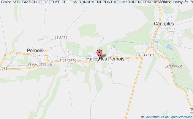 plan association Association De Defense De L'environnement Ponthieu Marquenterre Halloy-lès-Pernois