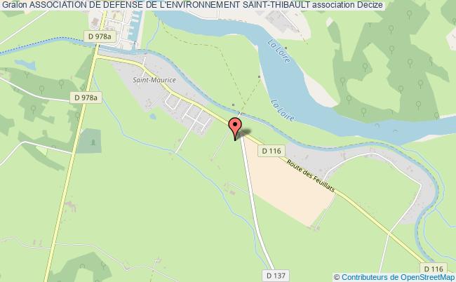 plan association Association De Defense De L'environnement Saint-thibault Decize