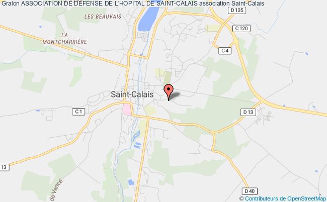 plan association Association De Defense De L'hopital De Saint-calais Saint-Calais