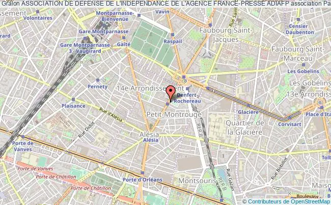 plan association Association De Defense De L'independance De L'agence France-presse Adiafp Paris