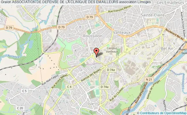 plan association Association De Defense De La Clinique Des Emailleurs Limoges