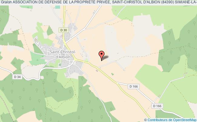 ASSOCIATION DE DÉFENSE DE LA PROPRIÉTÉ PRIVÉE, SAINT-CHRISTOL D'ALBION (84390) SIMIANE-LA-ROTONDE (04150)