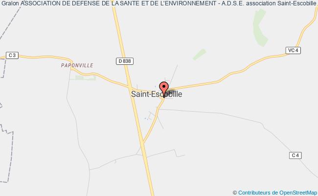 plan association Association De Defense De La Sante Et De L'environnement - A.d.s.e. Saint-Escobille