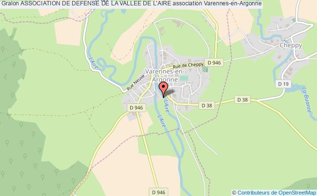 plan association Association De Defense De La Vallee De L'aire Varennes-en-Argonne