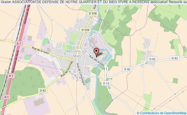 plan association Association De Defense De Notre Quartier Et Du Bien Vivre A Ressons Ressons-sur-Matz