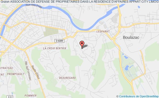 plan association Association De DÉfense De PropriÉtaires Dans La RÉsidence D'affaires Appart City Limoges (adpraal) Boulazac Isle Manoire