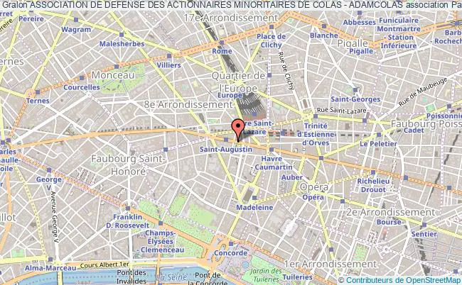 plan association Association De Defense Des Actionnaires Minoritaires De Colas - Adamcolas Paris