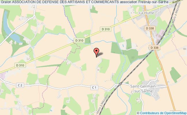 plan association Association De Defense Des Artisans Et Commercants Fresnay-sur-Sarthe