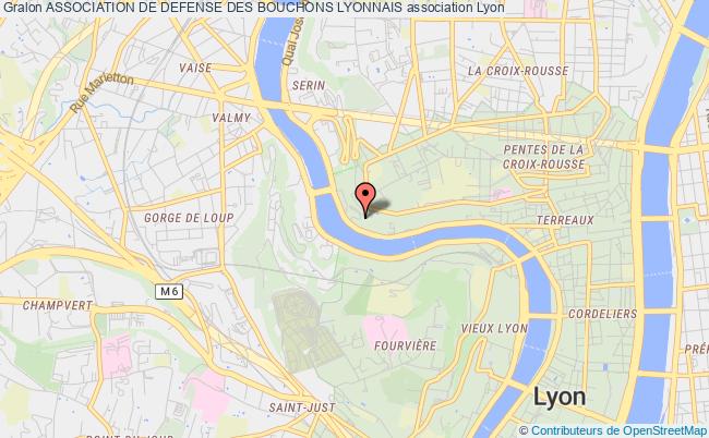plan association Association De Defense Des Bouchons Lyonnais Lyon