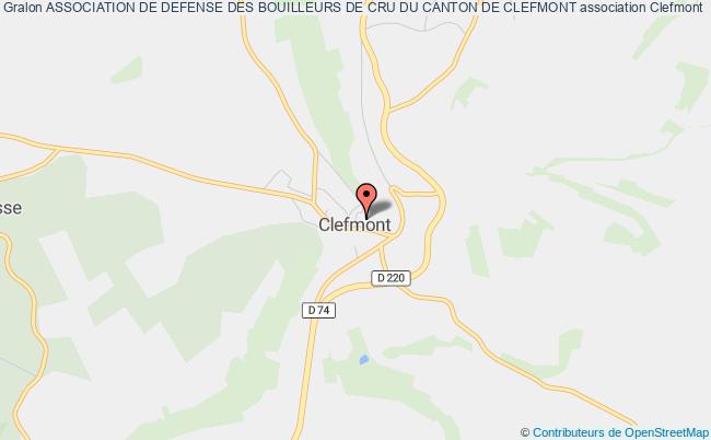 plan association Association De Defense Des Bouilleurs De Cru Du Canton De Clefmont Clefmont