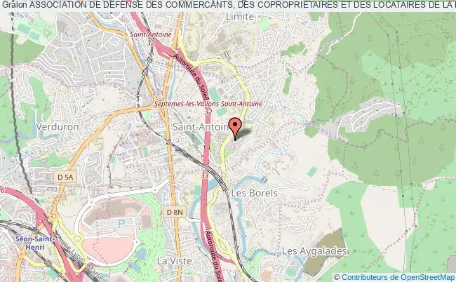 plan association Association De Defense Des Commercants, Des Coproprietaires Et Des Locataires De La Residence Val Pin 13015 Marseille Marseille