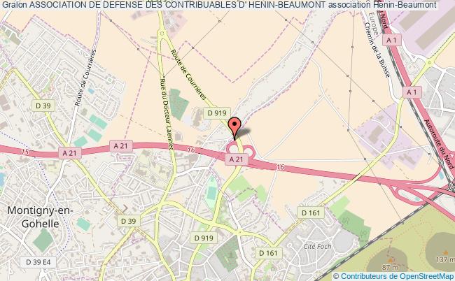 plan association Association De Defense Des Contribuables D' Henin-beaumont Hénin-Beaumont
