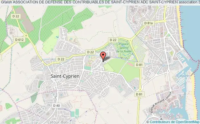 plan association Association De Defense Des Contribuables De Saint-cyprien Adc Saint-cyprien Saint-Cyprien