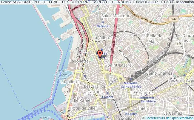 plan association Association De Defense Des Coproprietaires De L' Ensemble Immobilier Le Paris Marseille