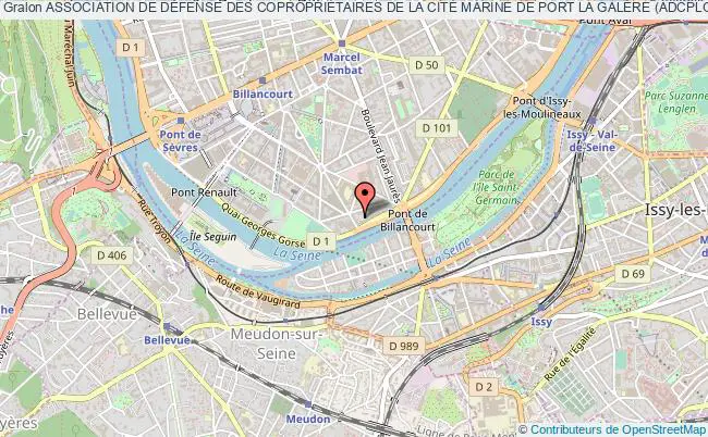 plan association Association De DÉfense Des CopropriÉtaires De La CitÉ Marine De Port La GalÈre (adcplg) Boulogne-Billancourt