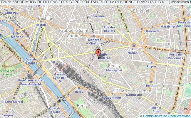 plan association Association De Defense Des Coproprietaires De La Residence Erard (a.d.c.r.e.) Paris