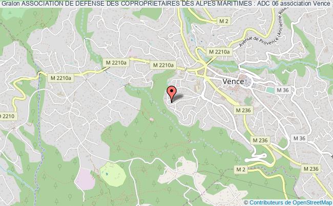 plan association Association De Defense Des Coproprietaires Des Alpes Maritimes : Adc 06 Vence