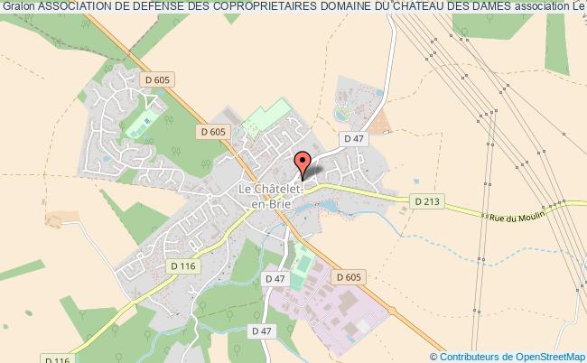 plan association Association De Defense Des Coproprietaires Domaine Du Chateau Des Dames Le    Châtelet-en-Brie