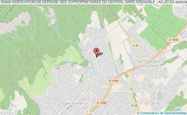 plan association Association De Defense Des Coproprietaires Du Central Gare Grenoble - Ad-2c-2g Saint-Ismier