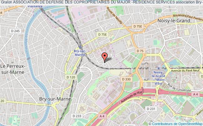 plan association Association De Defense Des Coproprietaires Du Major -residence Services Bry-sur-Marne
