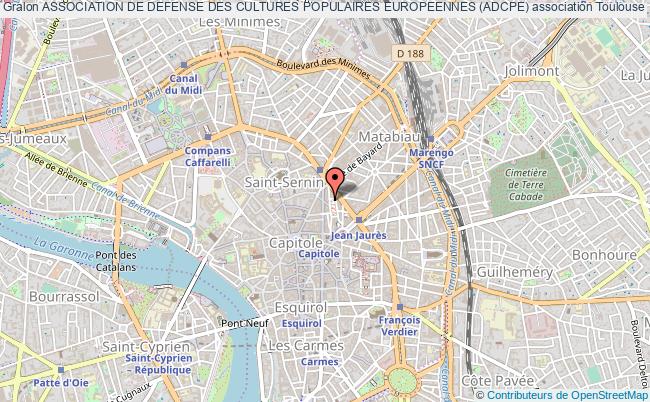 plan association Association De Defense Des Cultures Populaires Europeennes (adcpe) Toulouse