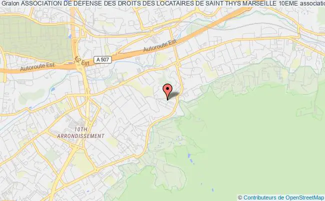 plan association Association De DÉfense Des Droits Des Locataires De Saint Thys Marseille 10eme Marseille 10